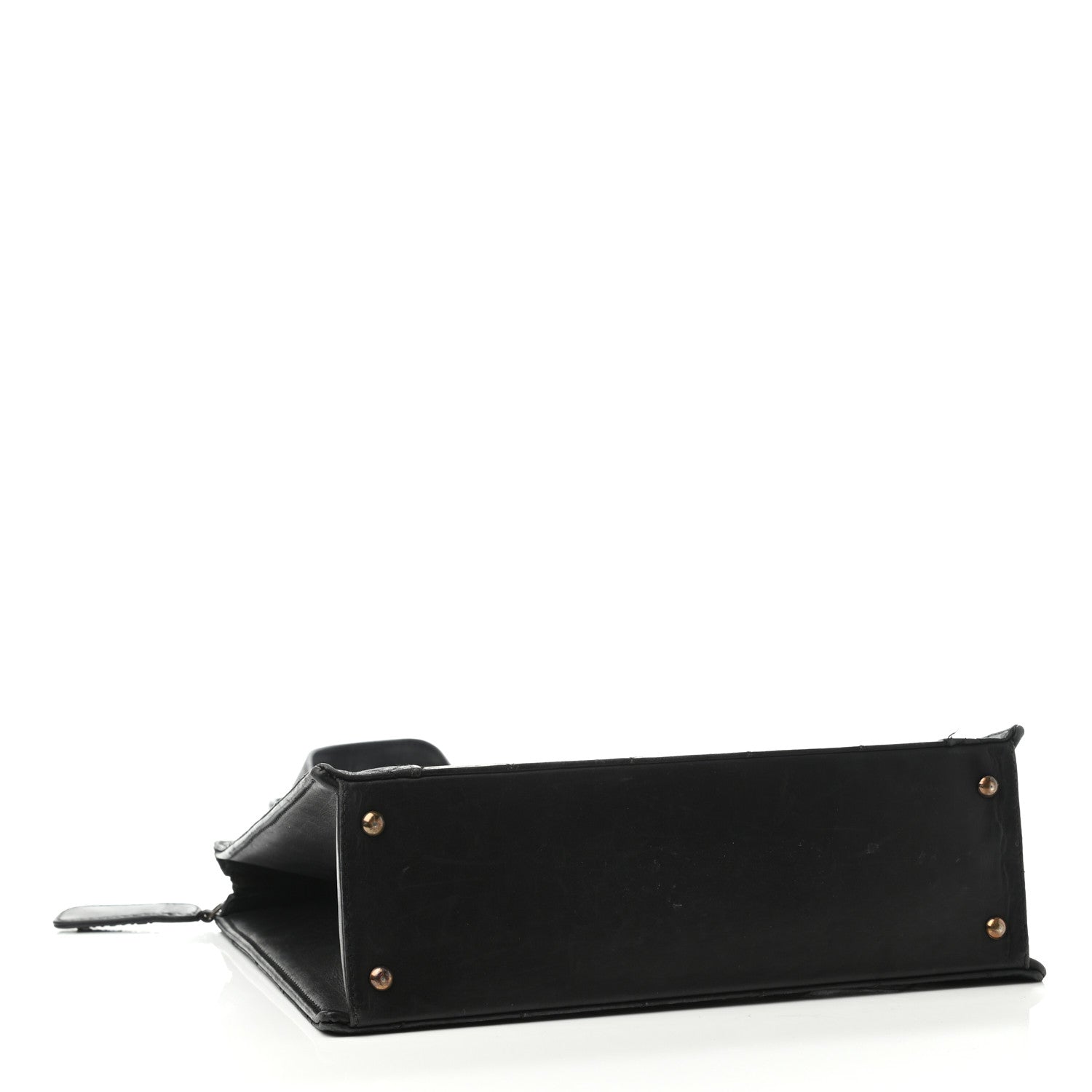 Chanel Lambskin Stitched Shoulder Bag Black 3 of 4