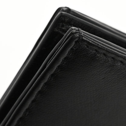 Valentino Garavani Nappa Roman Stud Small Flap Wallet Black 9 of 10
