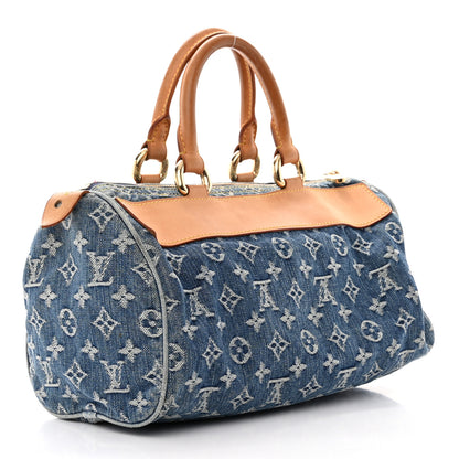 Louis Vuitton Monogram Denim Neo Speedy Blue 3 of 18