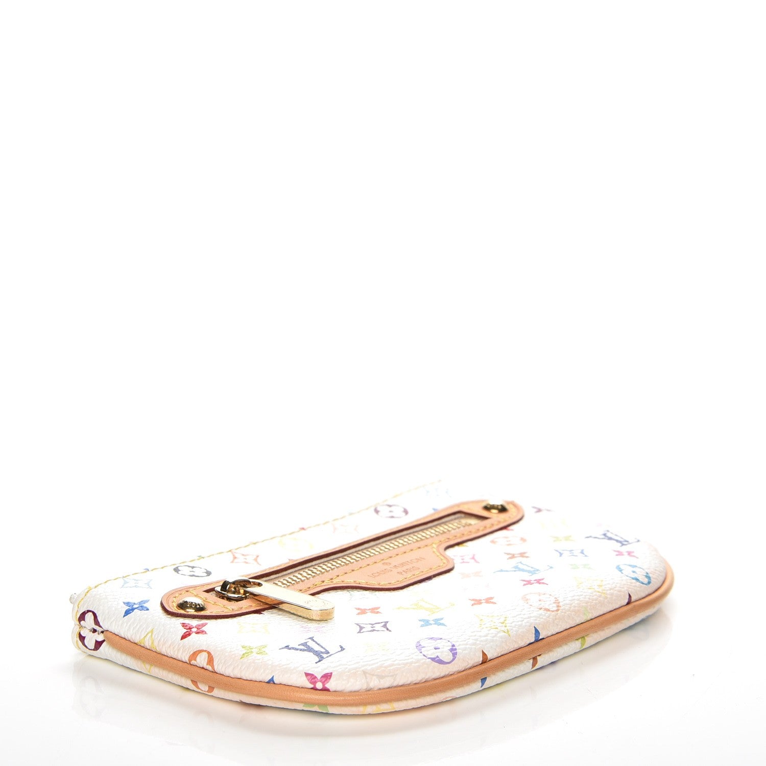 Louis Vuitton Monogram Multicolor Pochette Plate MM White 4 of 7