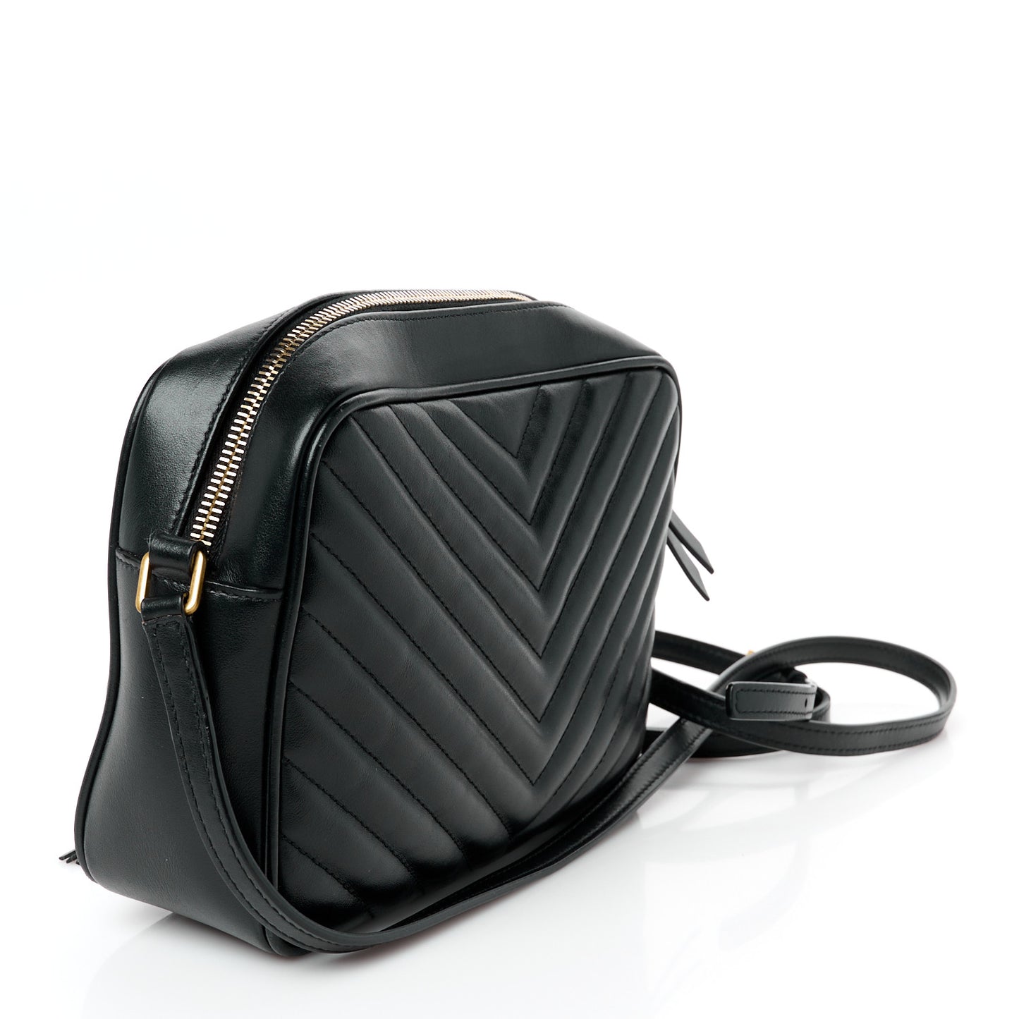 Calfskin Matelasse Monogram Lou Camera Bag Black