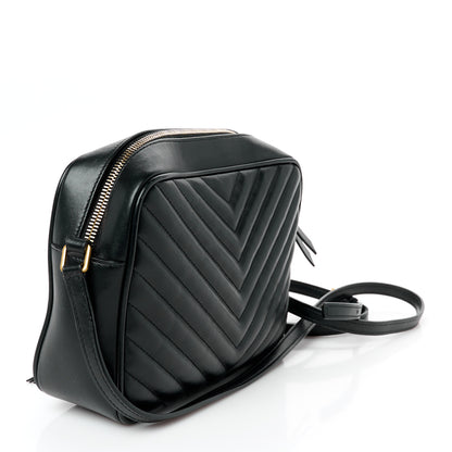 Saint Laurent Calfskin Matelasse Monogram Lou Camera Bag Black 3 of 11