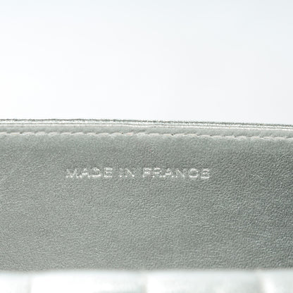 Chanel Metallic Lambskin Small Chocolate Bar Accordion Mademoiselle Flap Silver 8 of 9