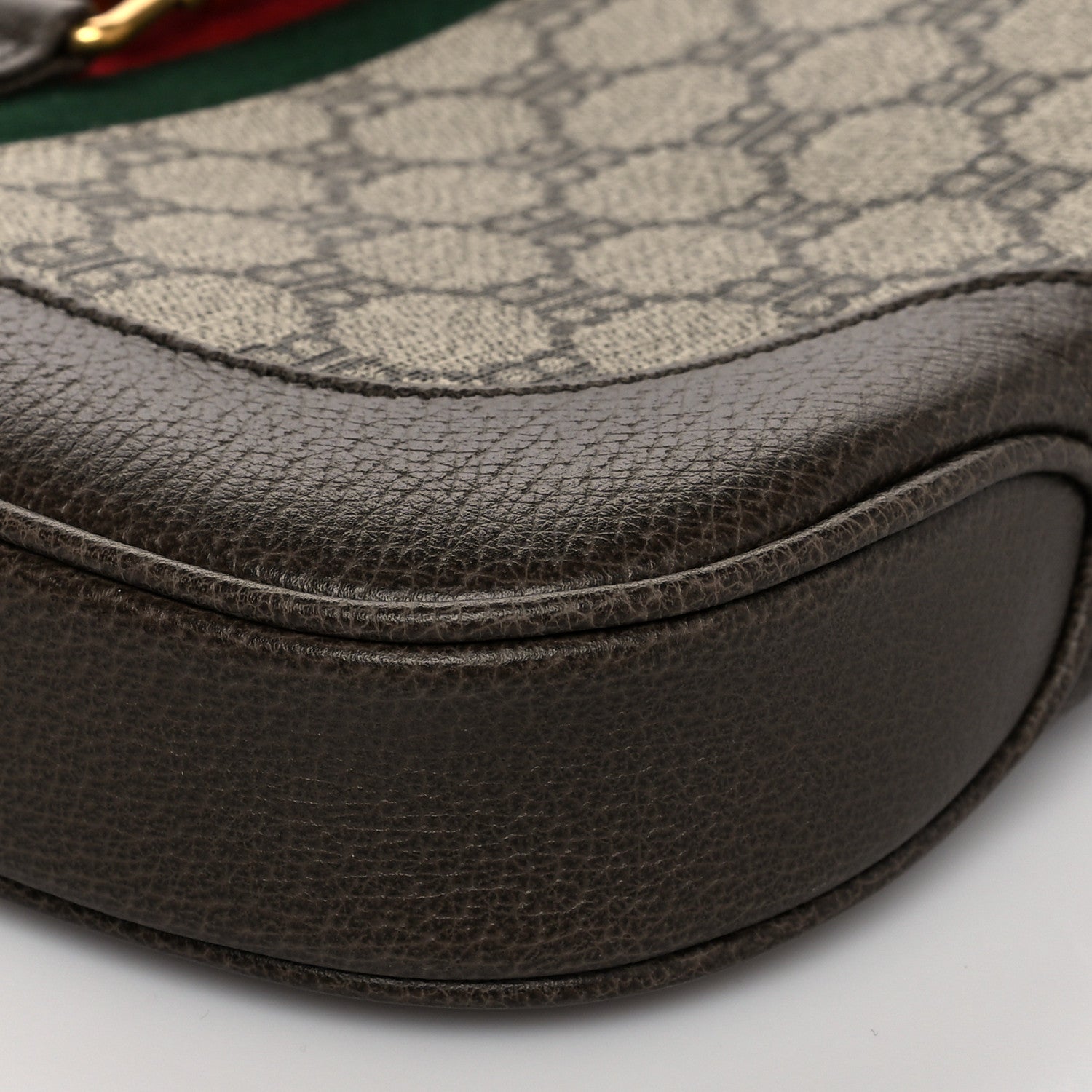 Gucci X BALENCIAGA BB Supreme Monogram Calfskin Web Small Jackie 1961 Hobo Beige Ebony 10 of 11