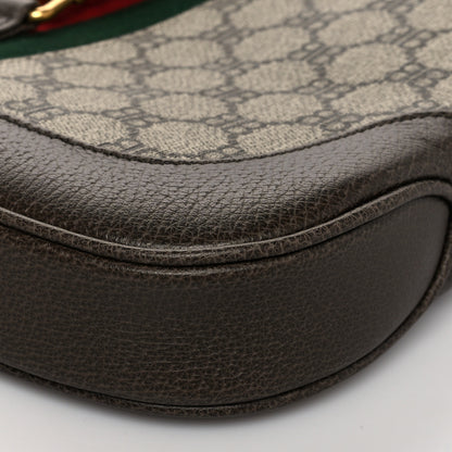 Gucci X BALENCIAGA BB Supreme Monogram Calfskin Web Small Jackie 1961 Hobo Beige Ebony 10 of 11