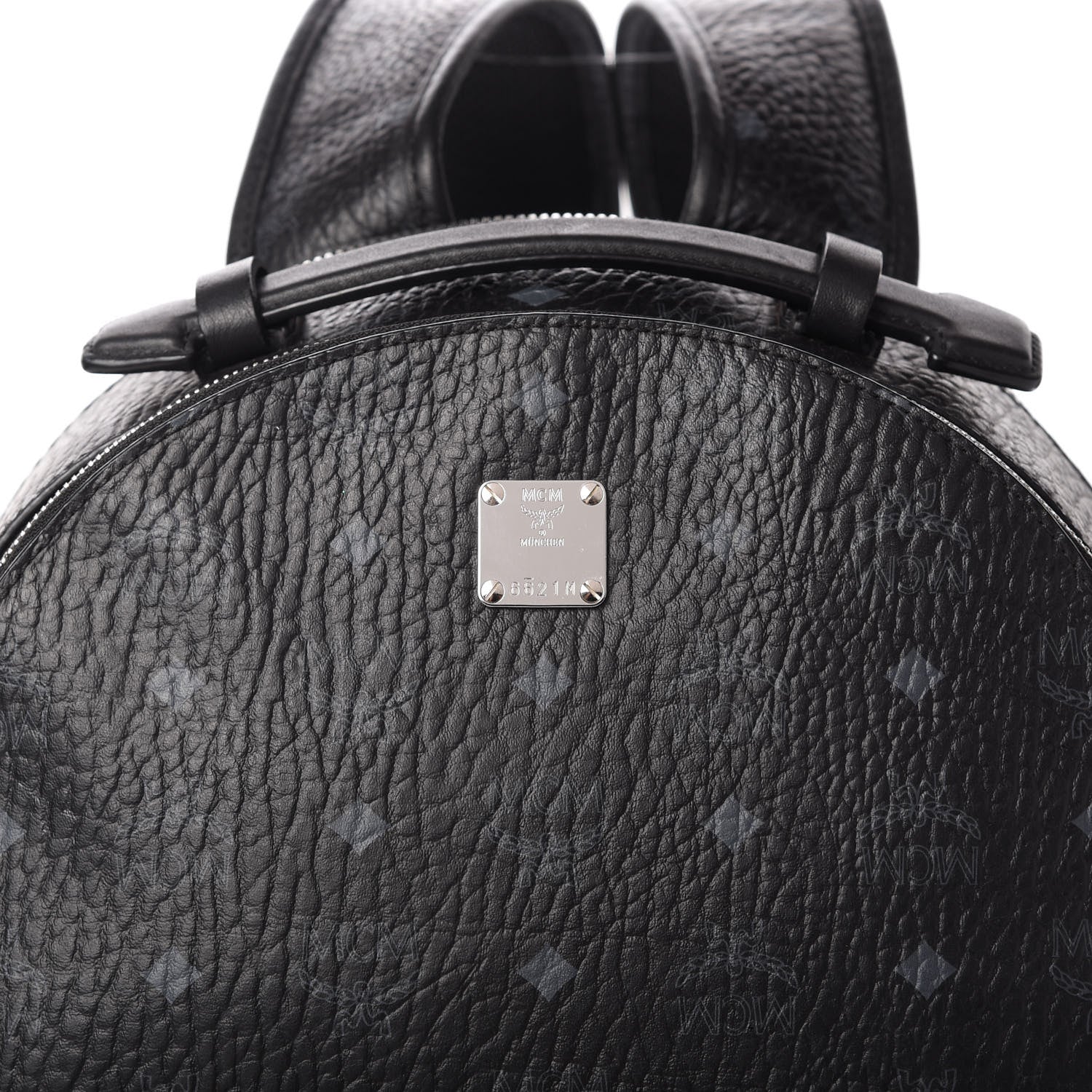 MCM Visetos Medium Stark Backpack Black 9 of 9