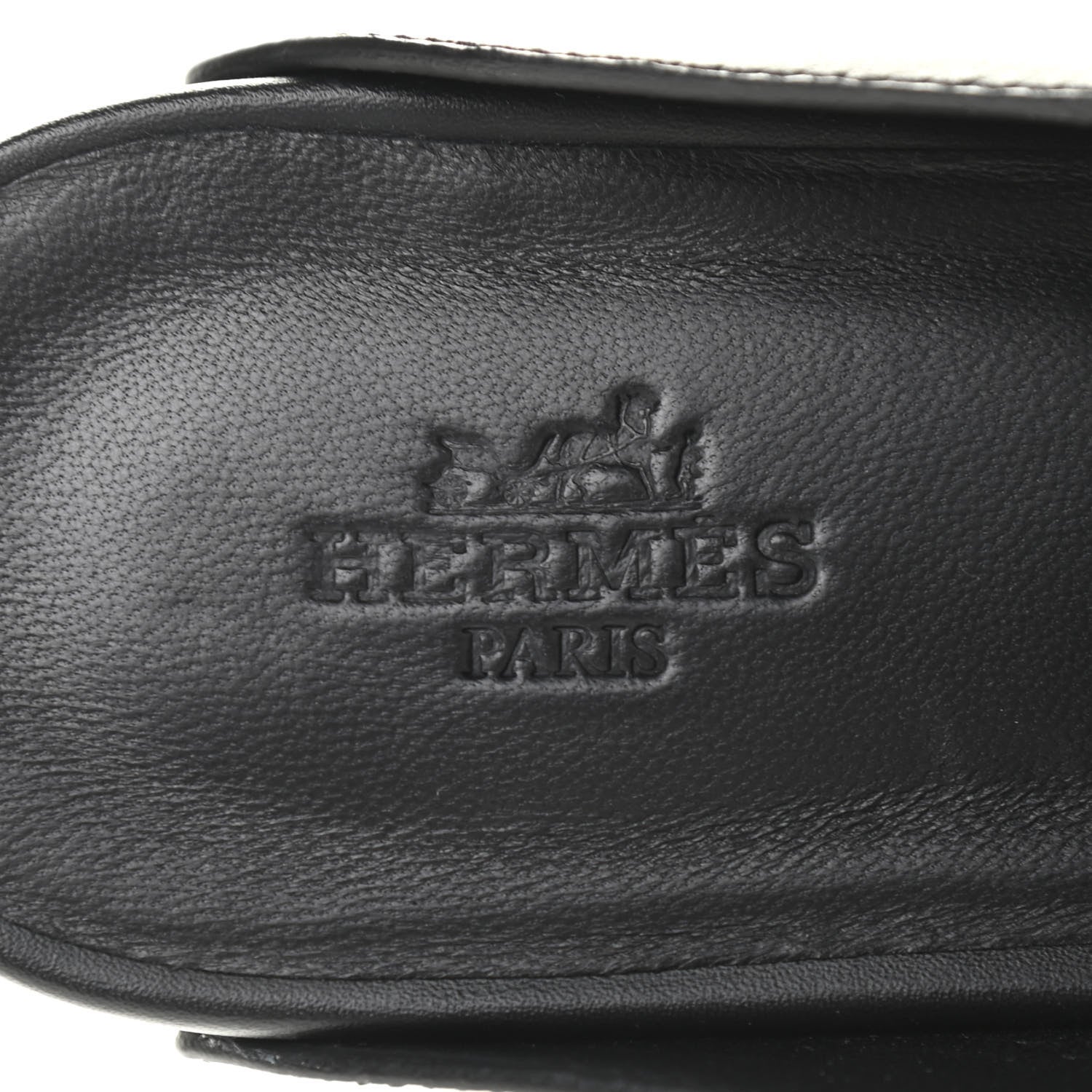 Hermes Calfskin Calya Mules 37 Black 7 of 8