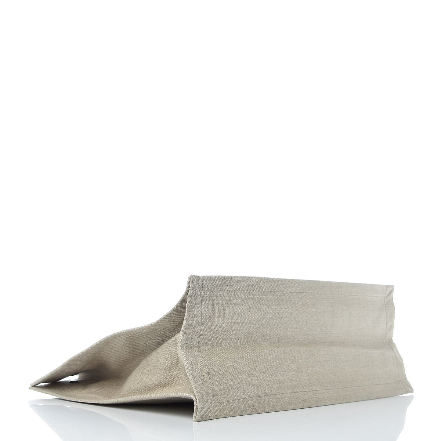 Linen Calfskin Rive Gauche Tote Optic White