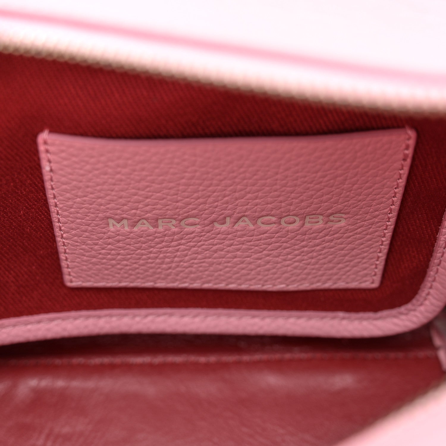 Marc Jacobs Grained Calfskin Small The Tote Bag Ribbon Pink 6 of 12