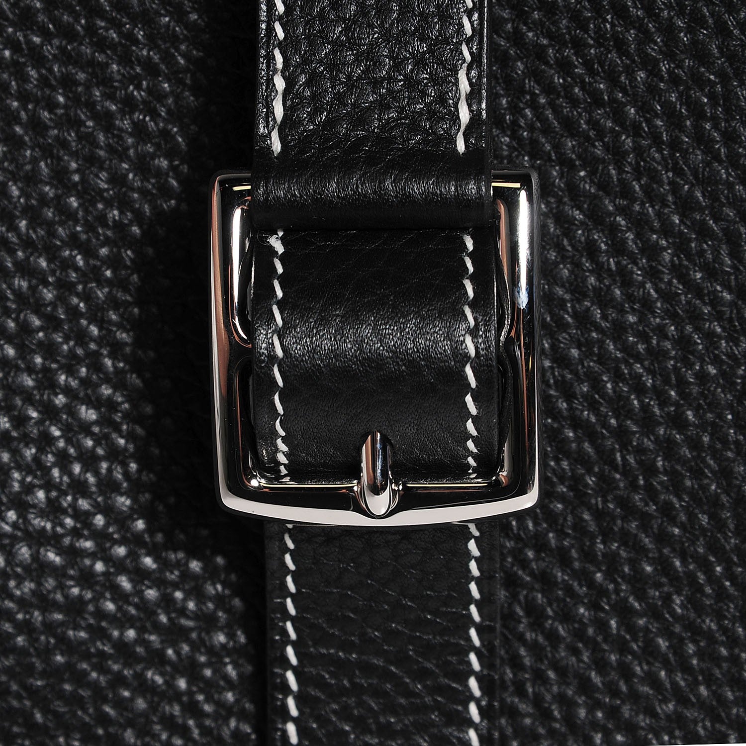 Hermes Taurillon Clemence Halzan 31 Black 11 of 13