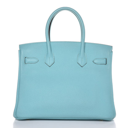 Hermes Togo Birkin 30 Bleu Atoll 5 of 35