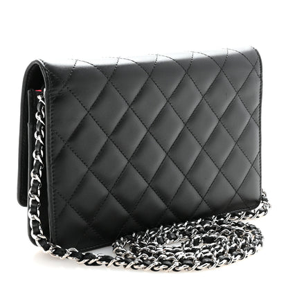 Chanel Calfskin Quilted Cambon Wallet on Chain WOC Black 3 of 12