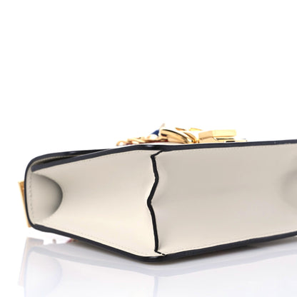 Gucci Calfskin Mini Sylvie Chain Shoulder Bag White 9 of 12