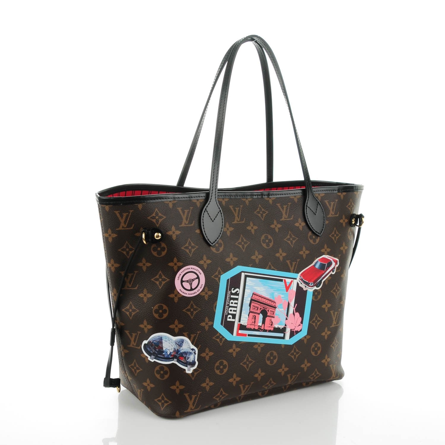 Louis Vuitton Monogram World Tour Neverfull MM 3 of 9