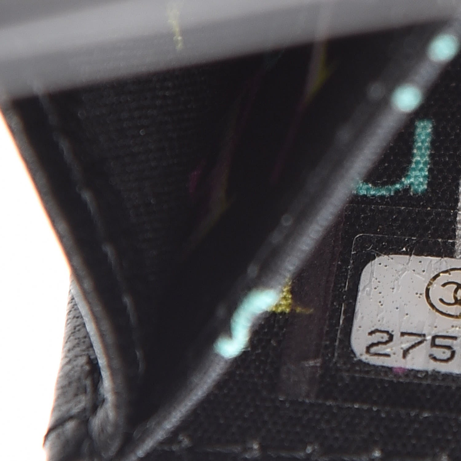 Chanel Lambskin Quilted Card Holder On Chain Black 8 of 9