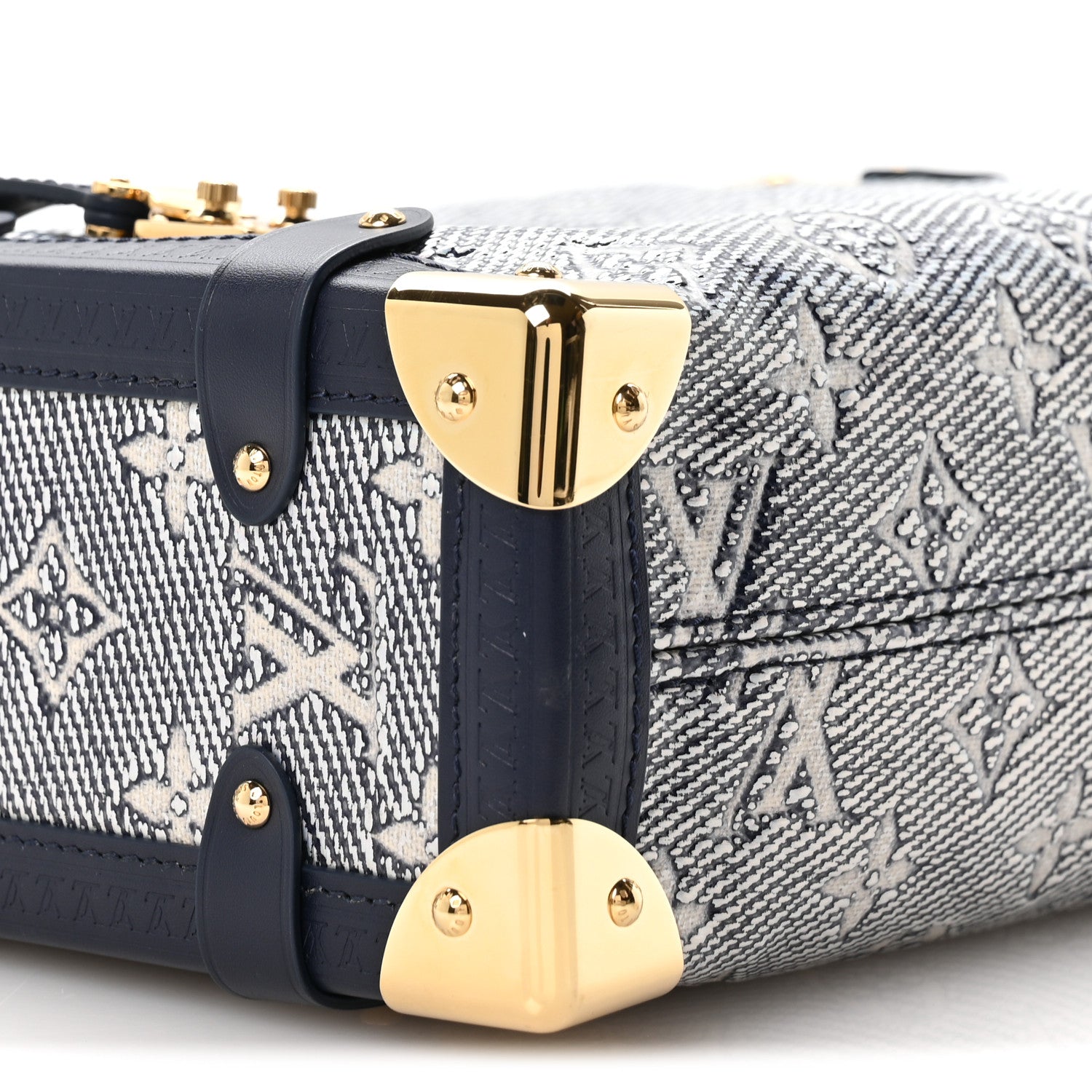 Louis Vuitton Monoglam Side Trunk MM Blue 8 of 10
