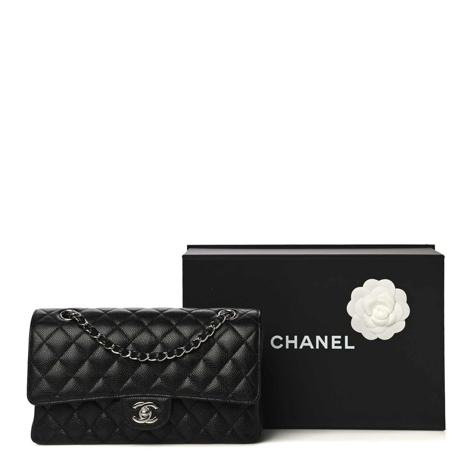Chanel Caviar Quilted Medium Double Flap Black 12 of 12