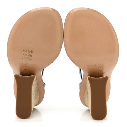 Louis Vuitton Monogram Denim Maia Wedge Sandal 36 5 of 8