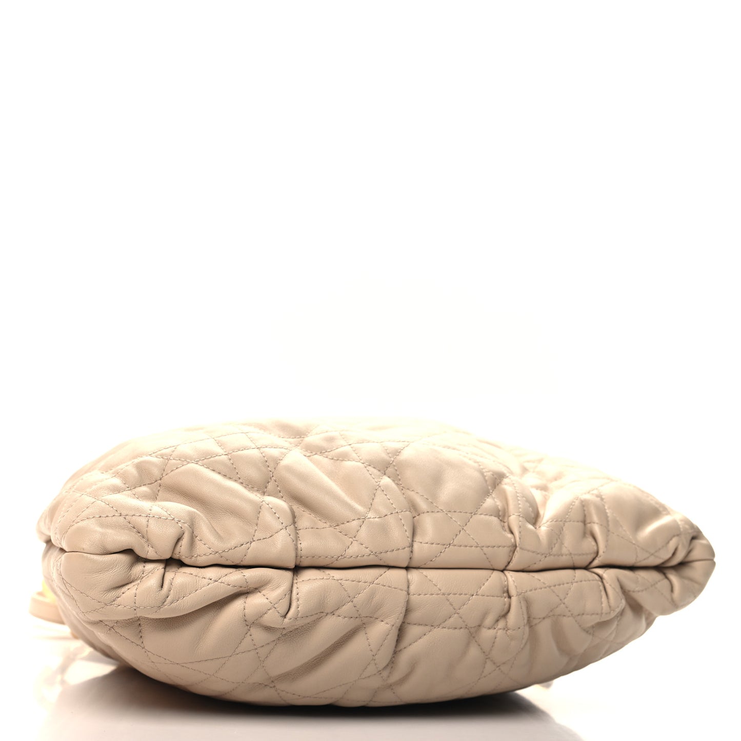 Lambskin Supple Macrocannage Ammi Bag Beige