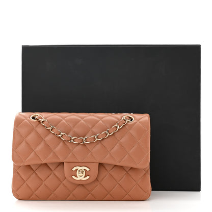 Chanel Lambskin Quilted Small Double Flap Brown 11 of 11