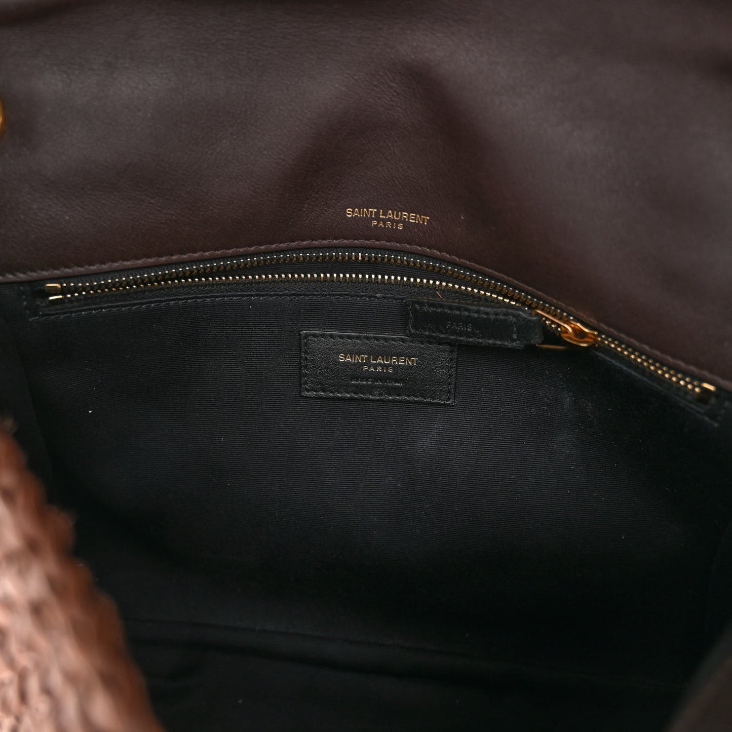 Raffia Calfskin Monogram Medium Niki Chain Satchel New Nut
