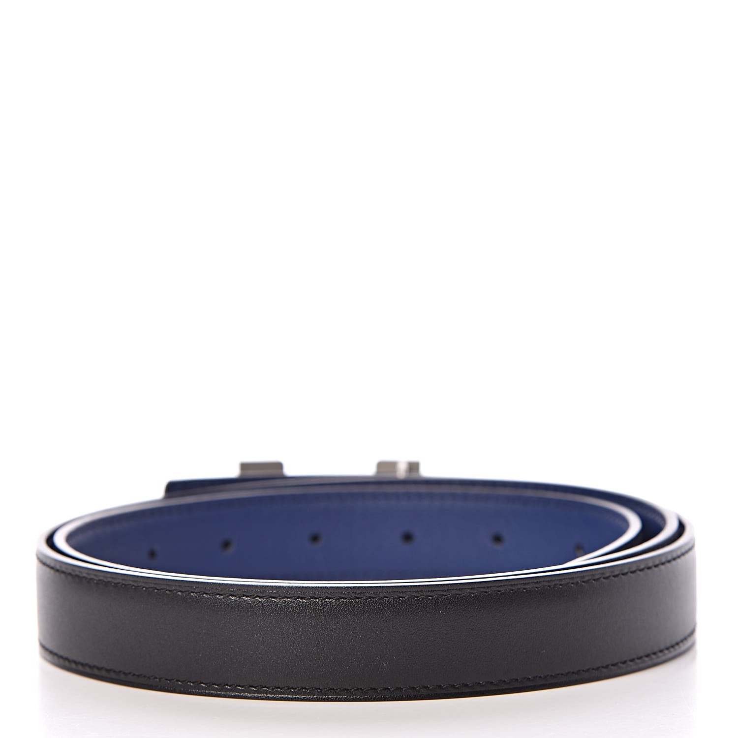 Hermes Swift Box Mini Constance 24mm H Belt 95 Bleu Saphir Black 3 of 6