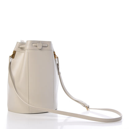 Saint Laurent Smooth Calfskin Medium Talitha Bucket Bag Vintage White 3 of 9