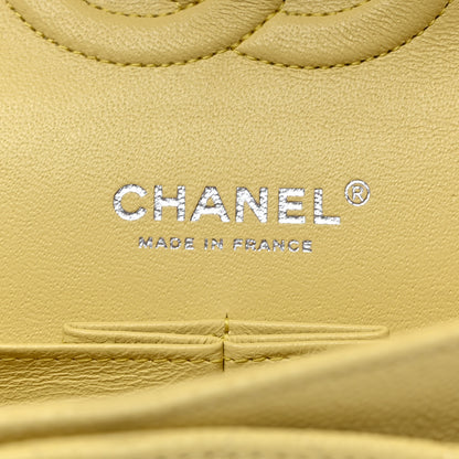 Chanel Caviar Quilted Medium Double Flap Light Yellow 6 of 10