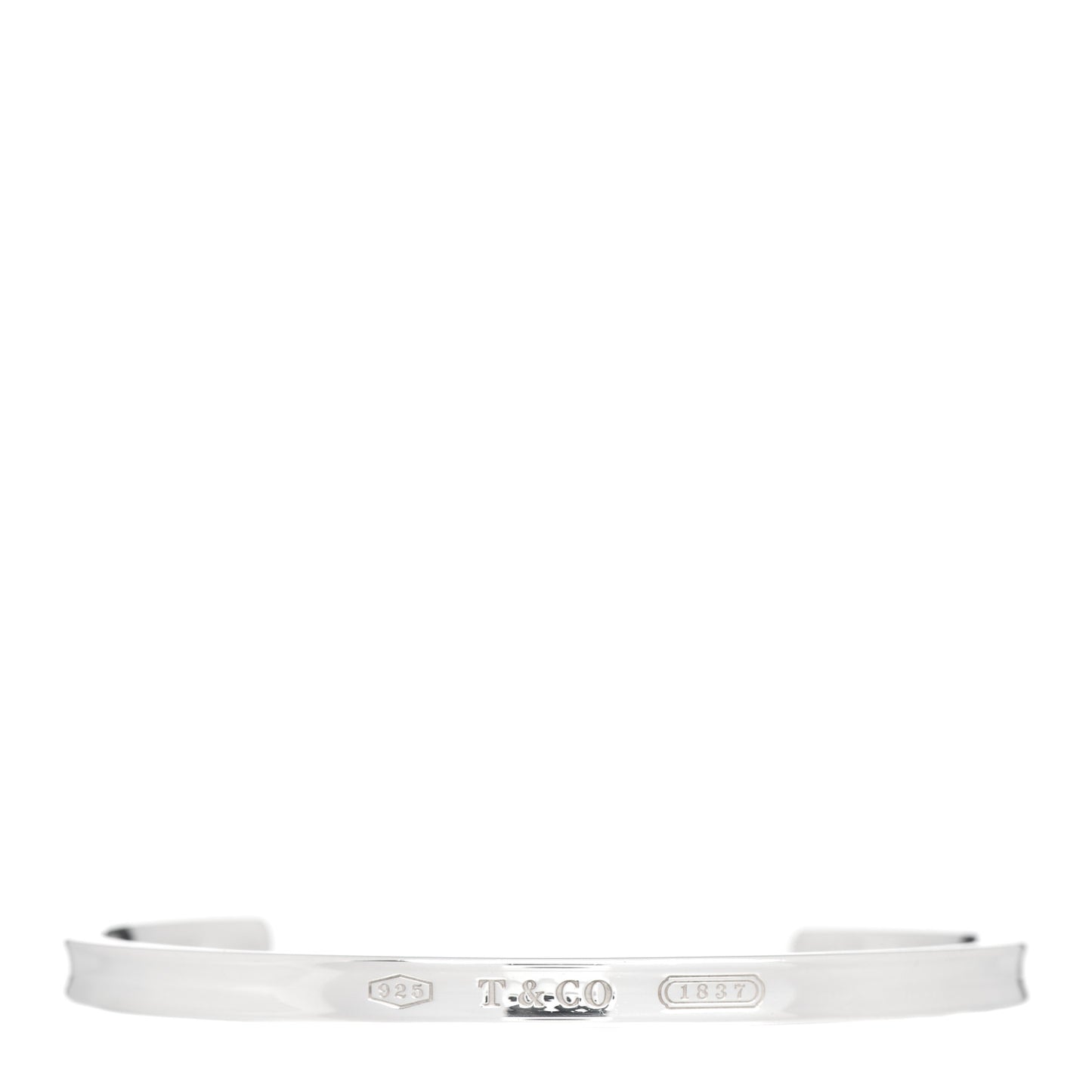Sterling Silver Narrow 1837 Cuff Bracelet