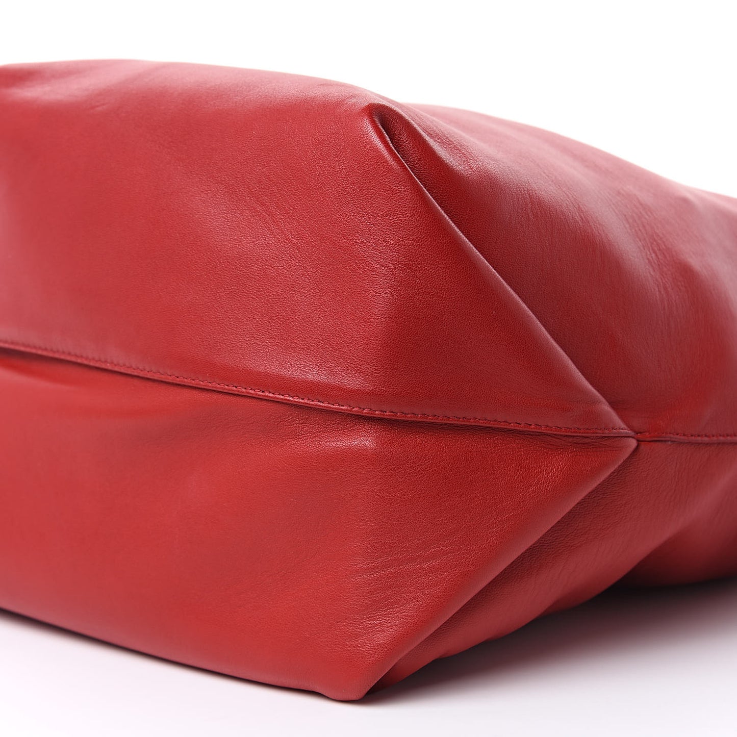 Lambskin Teddy Drawstring Bag Eros Red