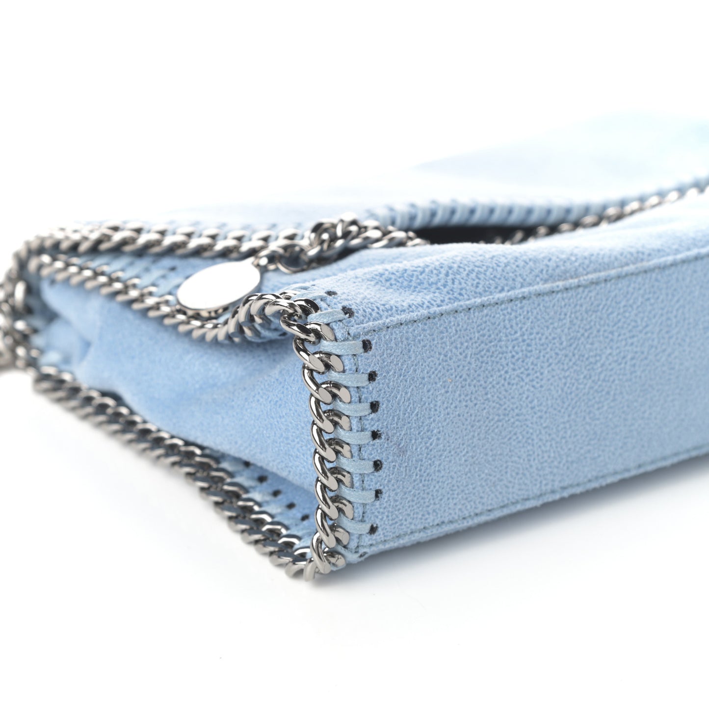Shaggy Deer Mini Falabella Shoulder Bag Light Blue