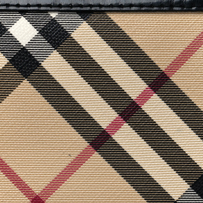 Burberry Nova Check Wristlet Pouch Black 9 of 9