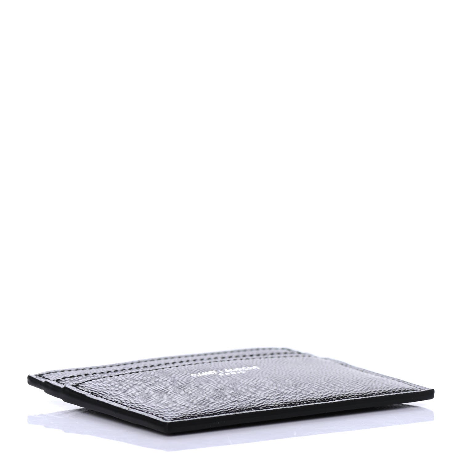 Saint Laurent Grain De Poudre Card Case Black 3 of 4