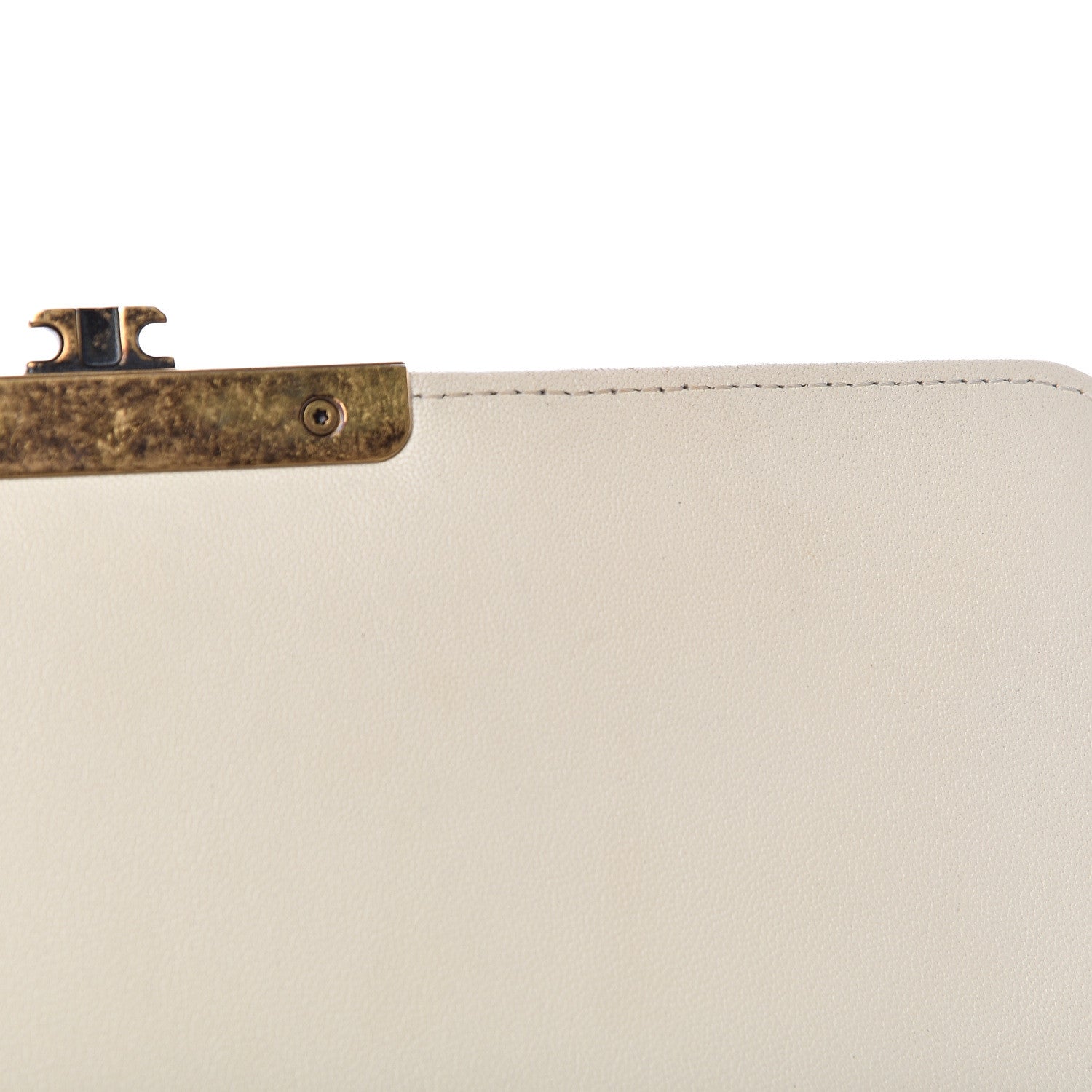Chanel Sheepskin Quilted Beauty Lock Flap White 25 of 31