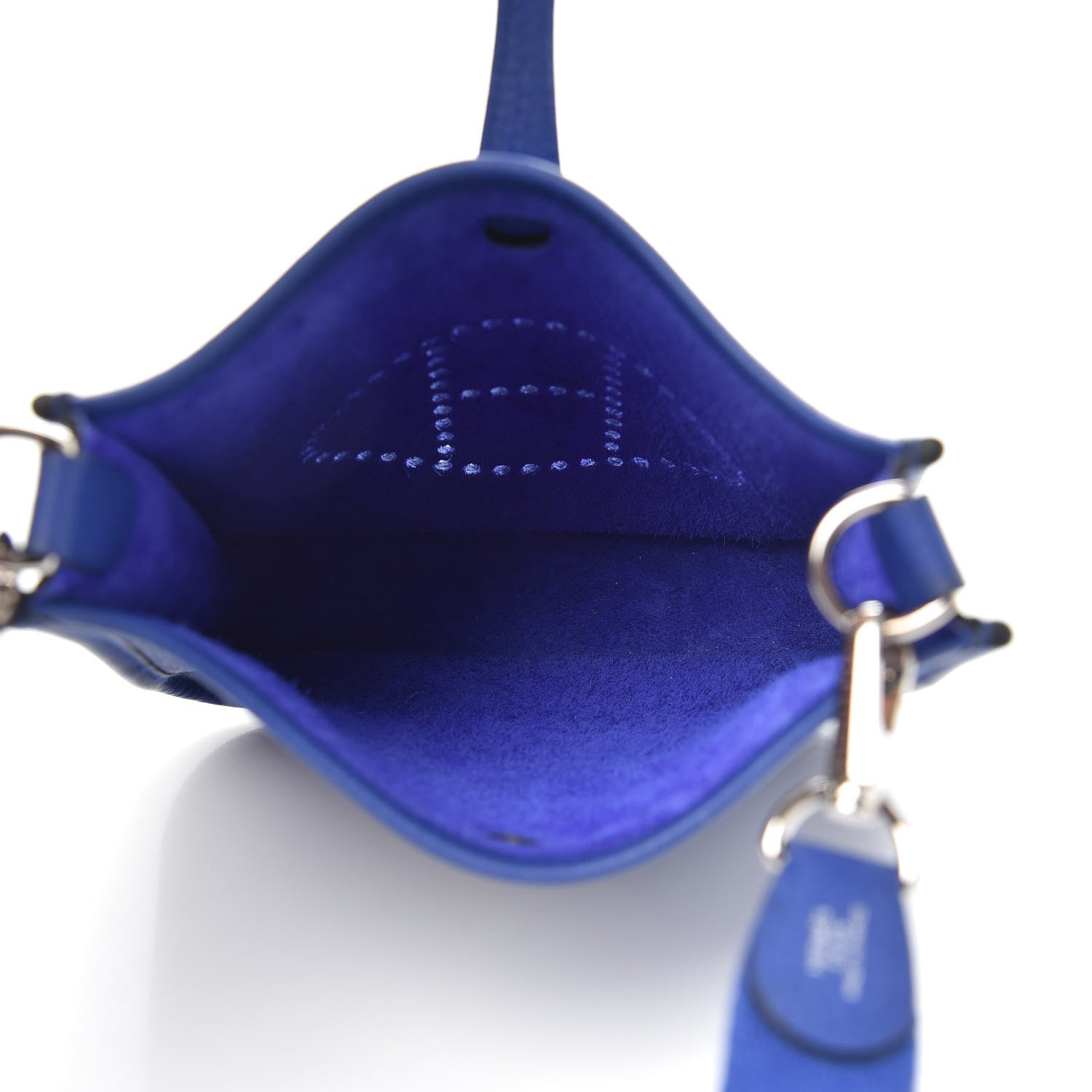 Hermes Taurillon Clemence Evelyne TPM Bleu Electrique 5 of 10