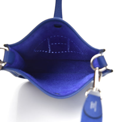 Hermes Taurillon Clemence Evelyne TPM Bleu Electrique 5 of 10