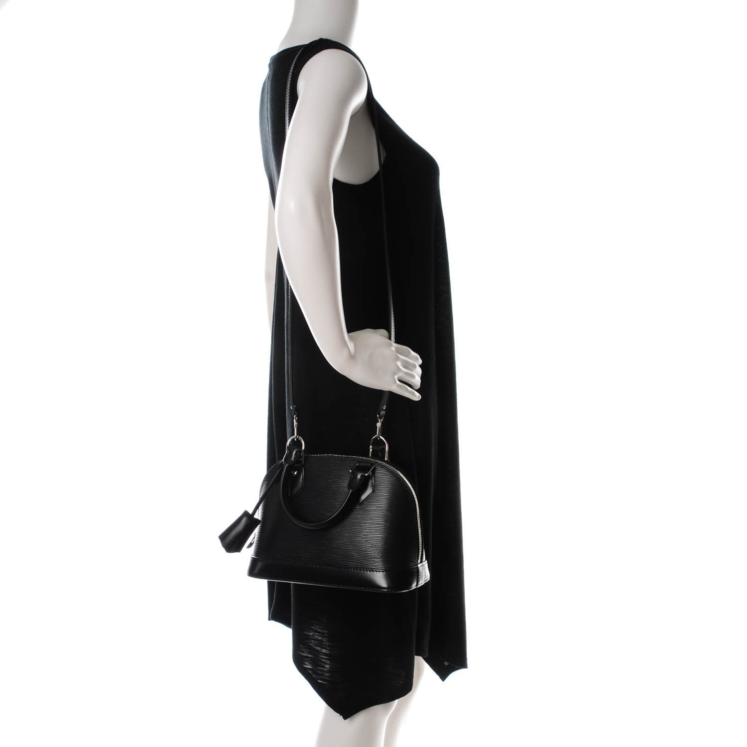 Louis Vuitton Epi Alma BB Black 2 of 8