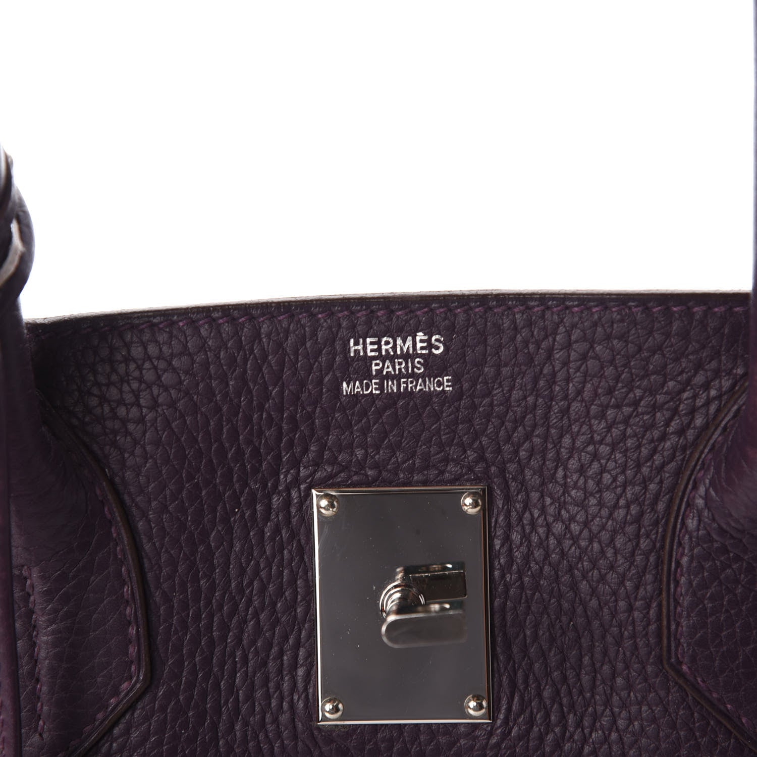 Hermes Taurillon Clemence JPG Birkin 42 Raisin 6 of 10