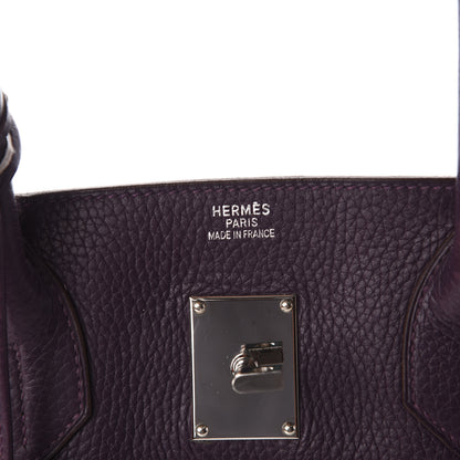 Hermes Taurillon Clemence JPG Birkin 42 Raisin 6 of 10