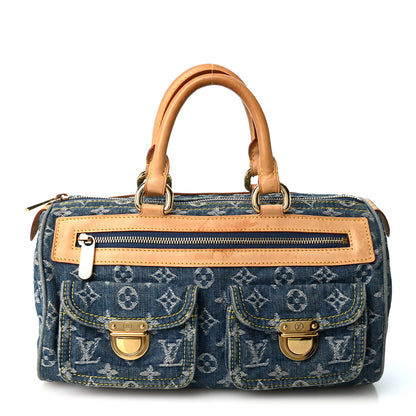 Louis Vuitton Monogram Denim Neo Speedy Blue 1 of 12