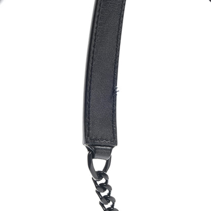 Saint Laurent Calfskin Y Quilted Monogram Monochrome Small Loulou Chain Satchel Black 11 of 11