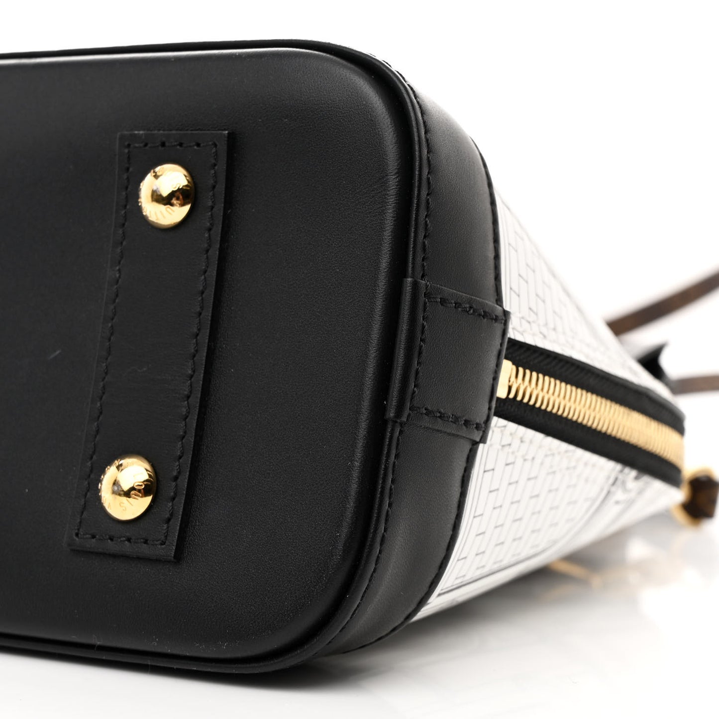 X FORNASETTI Calfskin Architettura Alma BB Black White
