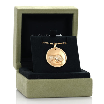 Van Cleef & Arpels 18K Yellow Gold Zodiac Aries Pendant Necklace 5 of 5