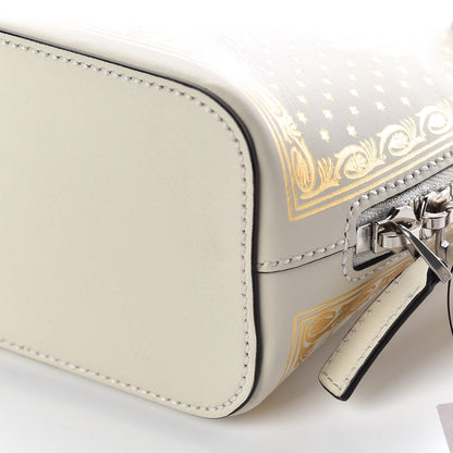 Gucci X SEGA Calfskin GUCCY Stars Mini Dome Shoulder Bag Mystic White Gold 6 of 10