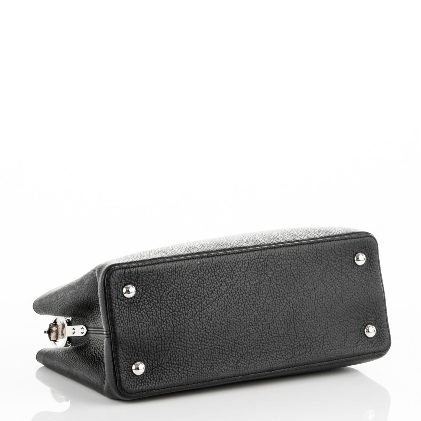 Taurillon Python Capucines MM Black