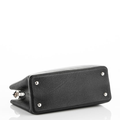Louis Vuitton Taurillon Python Capucines MM Black 4 of 6
