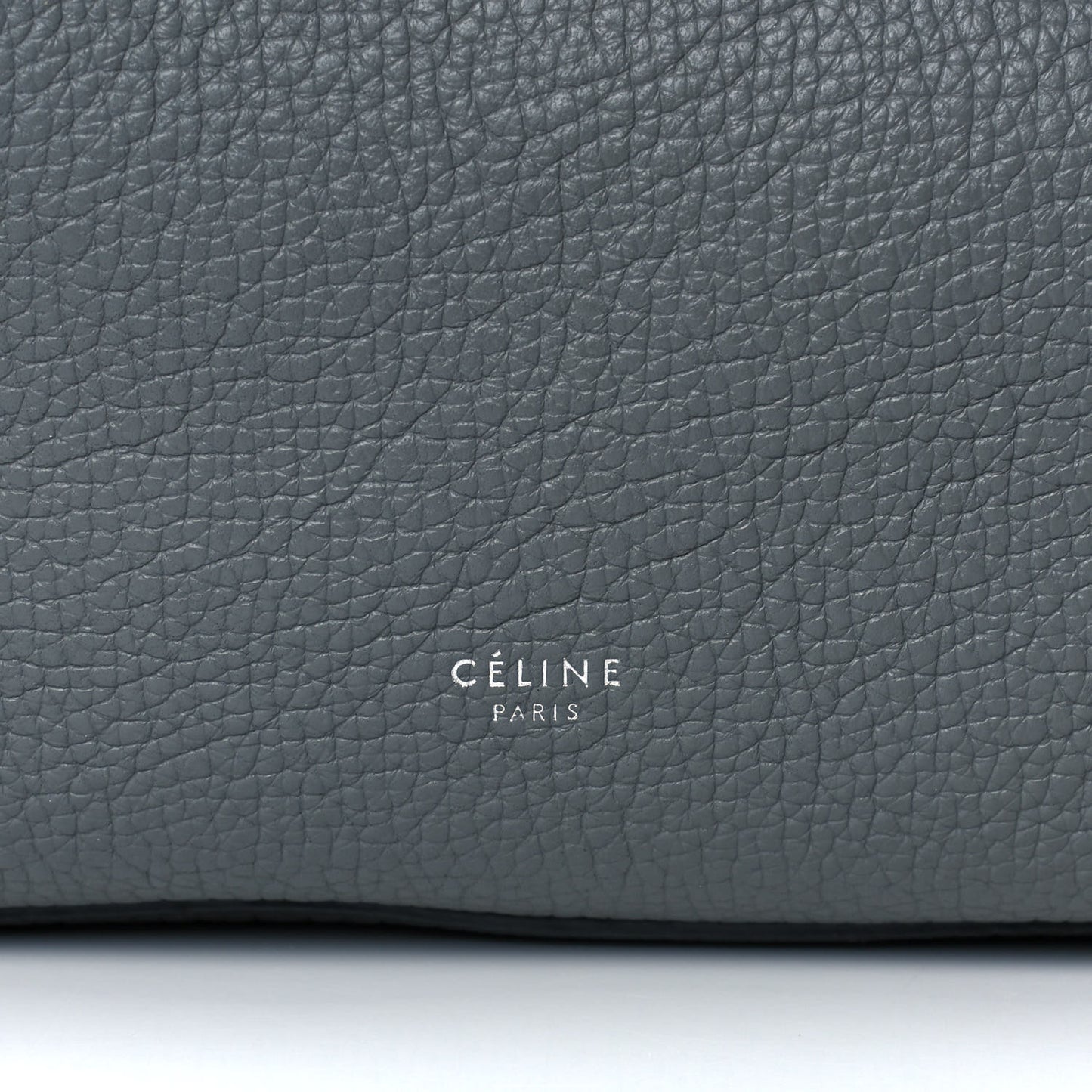 Supple Calfskin Long Strap Small Big Bag Zinc