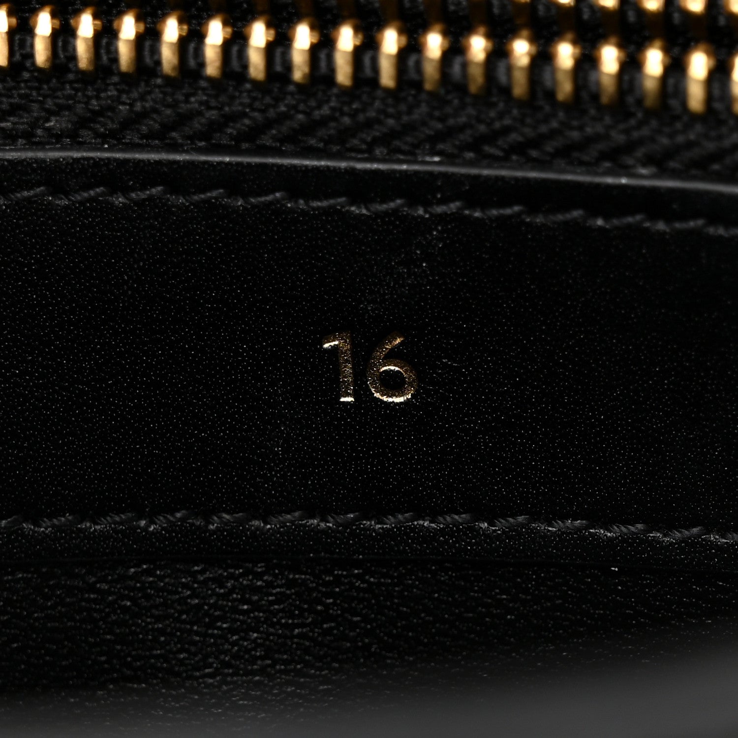 Celine Satinated Calfskin Small 16 Top Handle Bag Black 9 of 12