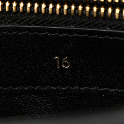 Celine Satinated Calfskin Small 16 Top Handle Bag Black 9 of 12