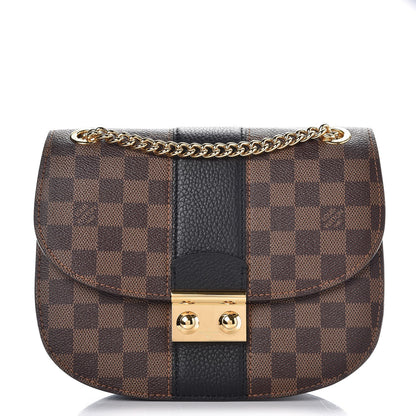 Louis Vuitton Damier Ebene Cuir Taurillon Wight Black 1 of 7